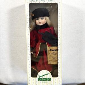 1992 Seymour Mann Connoisseur Collection Porcelain Holiday Doll Nancy